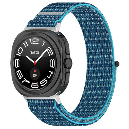 For Samsung Galaxy Watch Ultra 47mm Nylon Watch Strap Adjustable Wrist Band Replacement