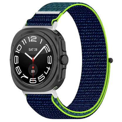 For Samsung Galaxy Watch Ultra 47mm Nylon Watch Strap Adjustable Wrist Band Replacement