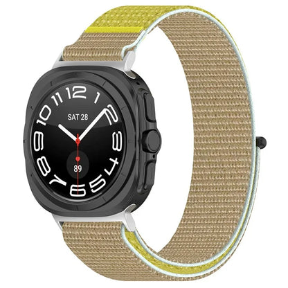 For Samsung Galaxy Watch Ultra 47mm Nylon Watch Strap Adjustable Wrist Band Replacement