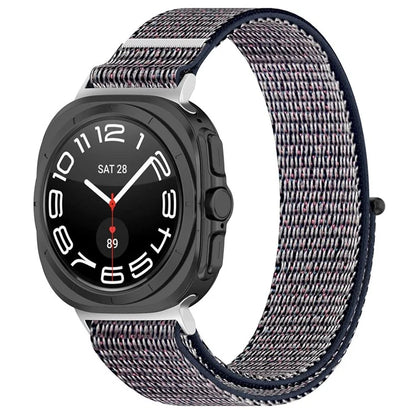 For Samsung Galaxy Watch Ultra 47mm Nylon Watch Strap Adjustable Wrist Band Replacement