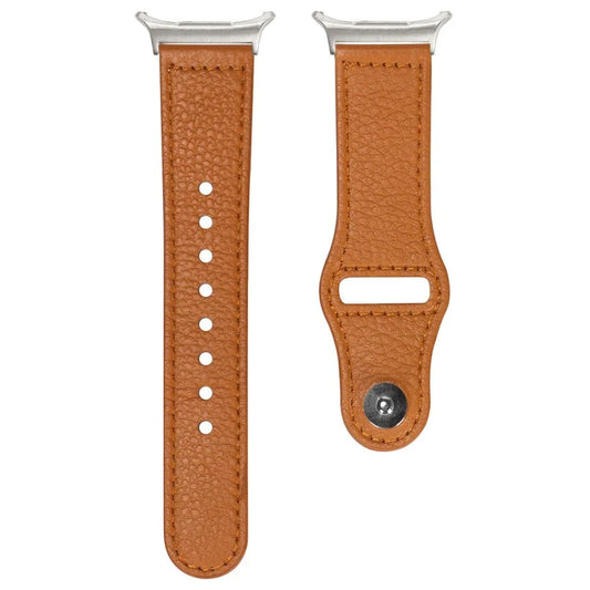 For Samsung Galaxy Watch Ultra 47mm Watch Strap Genuine Cow Leather Rivet Buckle Band