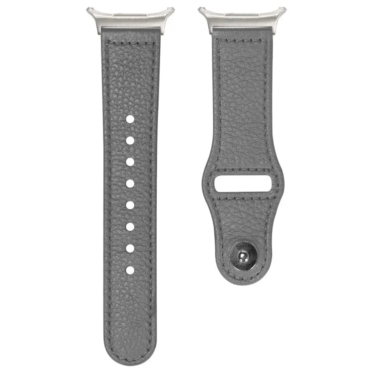 For Samsung Galaxy Watch Ultra 47mm Watch Strap Genuine Cow Leather Rivet Buckle Band