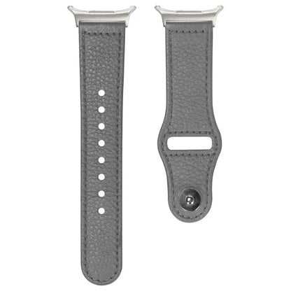 For Samsung Galaxy Watch Ultra 47mm Watch Strap Genuine Cow Leather Rivet Buckle Band