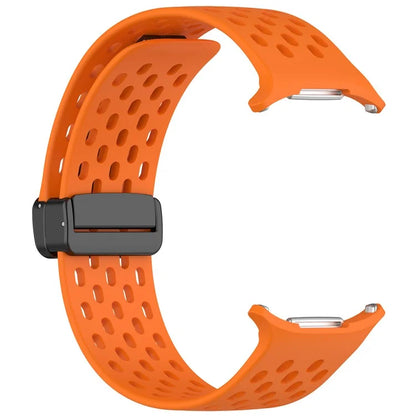For Samsung Galaxy Watch Ultra 47mm Silicone Watch Band Replacement Strap with Magnetic Folding Buckle