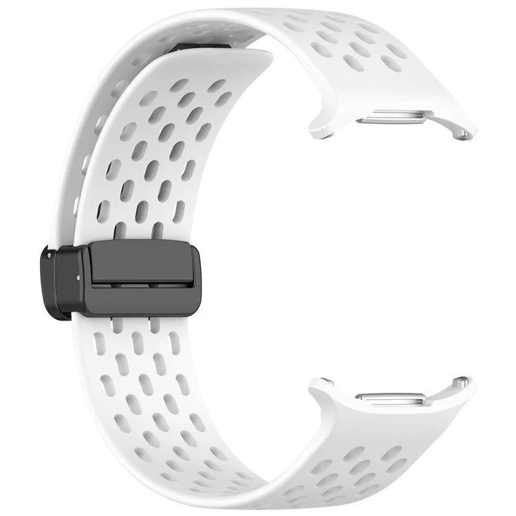 For Samsung Galaxy Watch Ultra 47mm Silicone Watch Band Replacement Strap with Magnetic Folding Buckle