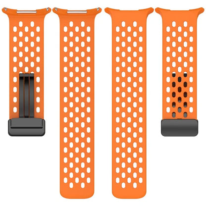 For Samsung Galaxy Watch Ultra 47mm Silicone Watch Band Replacement Strap with Magnetic Folding Buckle