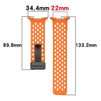 For Samsung Galaxy Watch Ultra 47mm Silicone Watch Band Replacement Strap with Magnetic Folding Buckle