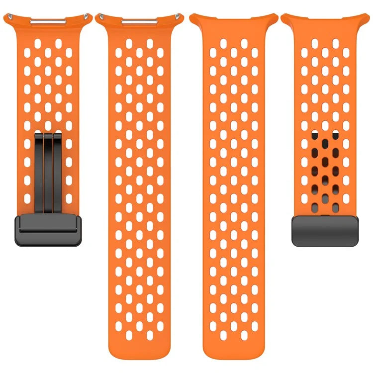 For Samsung Galaxy Watch Ultra 47mm Silicone Watch Band Replacement Strap with Magnetic Folding Buckle
