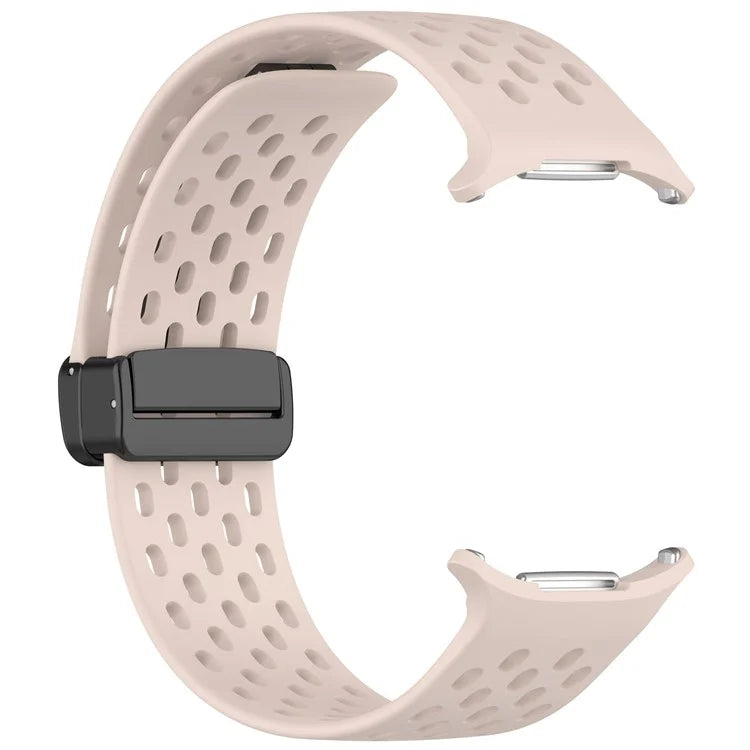 For Samsung Galaxy Watch Ultra 47mm Silicone Watch Band Replacement Strap with Magnetic Folding Buckle
