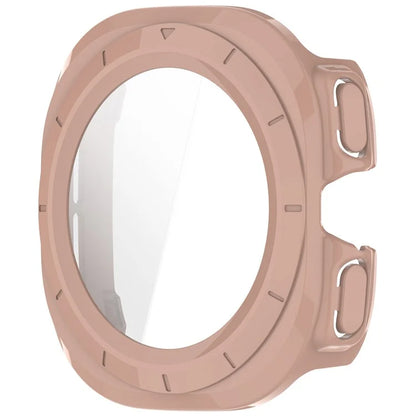 For Samsung Galaxy Watch Ultra 47mm PC Protective Case Watch Frame Integrated with Tempered Glass Screen Film