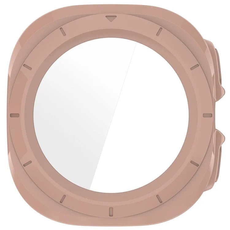 For Samsung Galaxy Watch Ultra 47mm PC Protective Case Watch Frame Integrated with Tempered Glass Screen Film