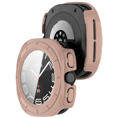 For Samsung Galaxy Watch Ultra 47mm PC Protective Case Watch Frame Integrated with Tempered Glass Screen Film