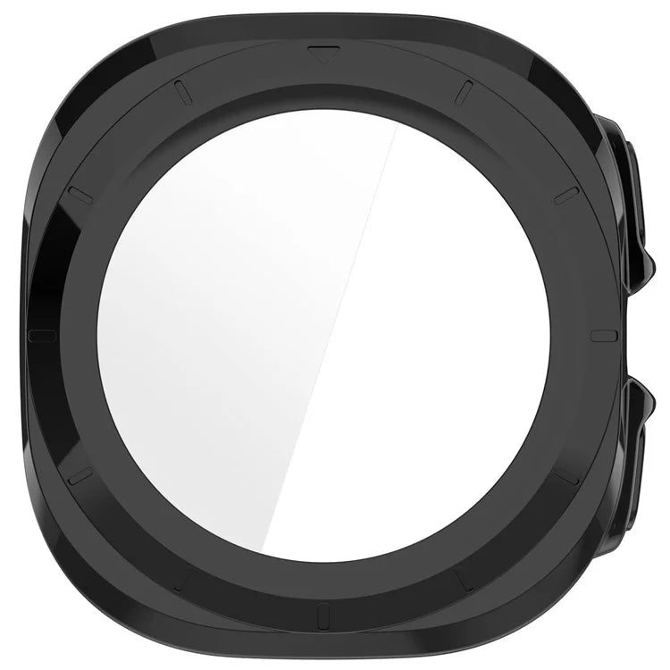 For Samsung Galaxy Watch Ultra 47mm PC Protective Case Watch Frame Integrated with Tempered Glass Screen Film