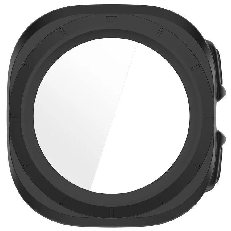 For Samsung Galaxy Watch Ultra 47mm PC Protective Case Watch Frame Integrated with Tempered Glass Screen Film