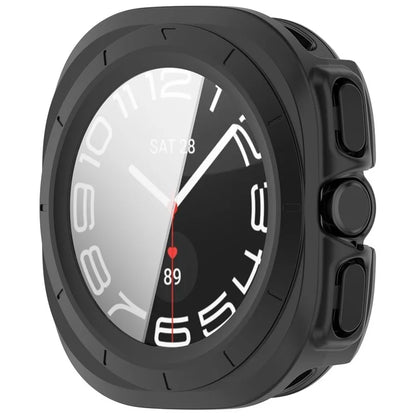 For Samsung Galaxy Watch Ultra 47mm PC Protective Case Watch Frame Integrated with Tempered Glass Screen Film