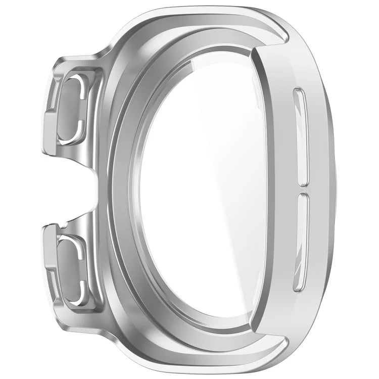 For Samsung Galaxy Watch Ultra 47mm PC Protective Case Watch Frame Integrated with Tempered Glass Screen Film