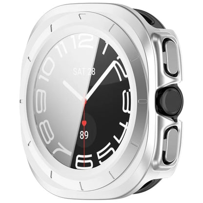For Samsung Galaxy Watch Ultra 47mm PC Protective Case Watch Frame Integrated with Tempered Glass Screen Film