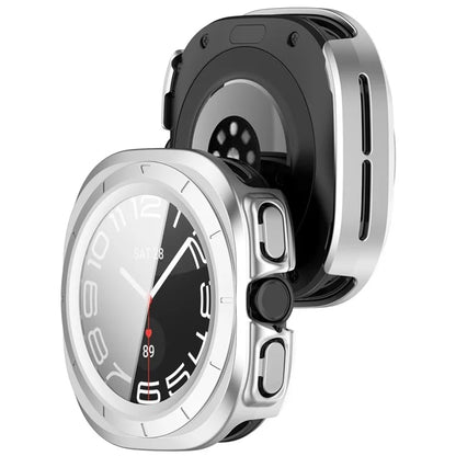 For Samsung Galaxy Watch Ultra 47mm PC Protective Case Watch Frame Integrated with Tempered Glass Screen Film