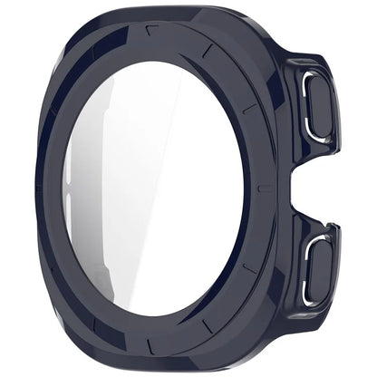 For Samsung Galaxy Watch Ultra 47mm PC Protective Case Watch Frame Integrated with Tempered Glass Screen Film