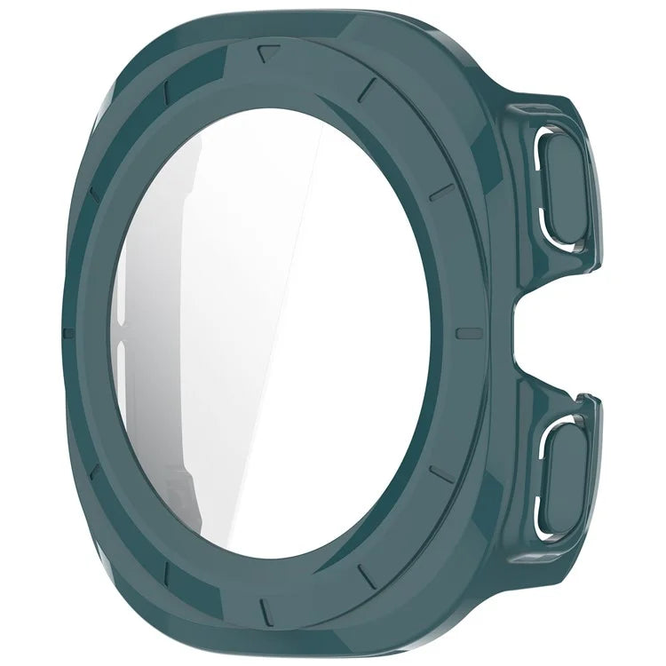 For Samsung Galaxy Watch Ultra 47mm PC Protective Case Watch Frame Integrated with Tempered Glass Screen Film