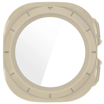 For Samsung Galaxy Watch Ultra 47mm PC Protective Case Watch Frame Integrated with Tempered Glass Screen Film