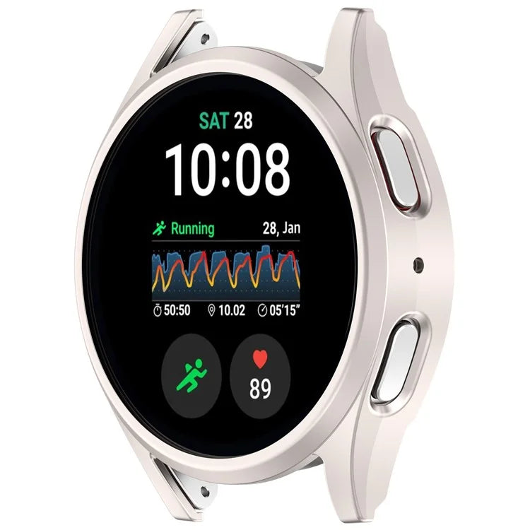 For Samsung Galaxy Watch7 44mm Anti-Collision PC Watch Case Hollow Protective Frame