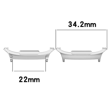 1 Pair for Samsung Galaxy Watch Ultra 47mm Watch Band Connector Stainless Steel 22mm Strap Adapter