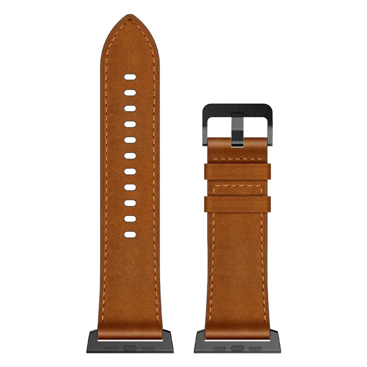 For Apple Watch 10 46mm / Ultra 2 / Ultra 49mm / 9 8 7 45mm / SE (2023) SE (2022) SE 6 5 4 44mm / 3 2 1 42mm Genuine Cow Leather Band