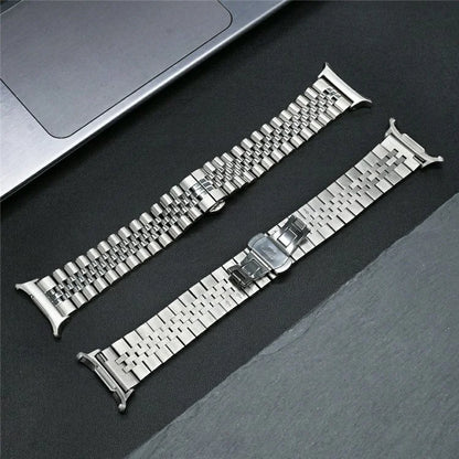 For Samsung Galaxy Watch Ultra 47mm Replacement Band 5-Bead Stainless Steel Strap with Butterfly Buckle