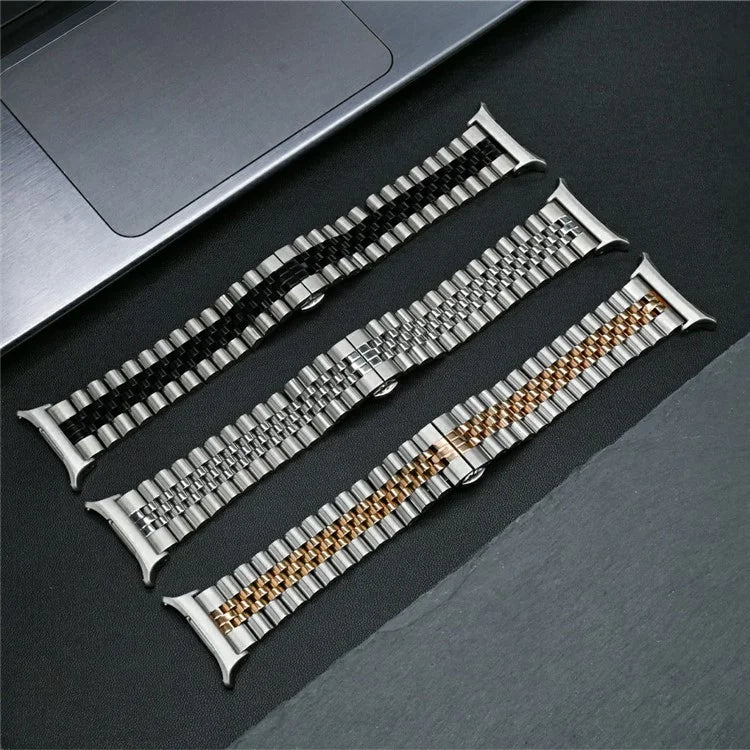 For Samsung Galaxy Watch Ultra 47mm Replacement Band 5-Bead Stainless Steel Strap with Butterfly Buckle