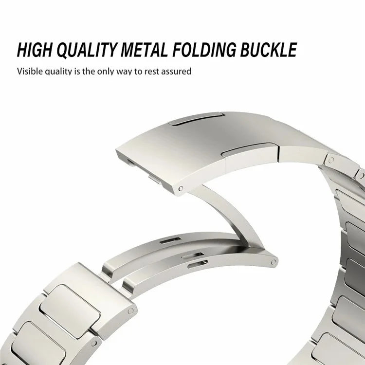 For Samsung Galaxy Watch Ultra 47mm Replacement Watch Band Folding Buckle Titanium Alloy Strap