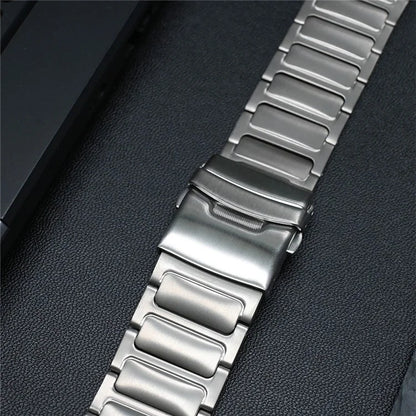 For Samsung Galaxy Watch Ultra 47mm Safety Buckle Titanium Alloy Strap Replacement Watch Band