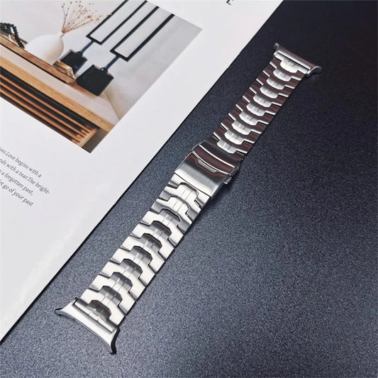 For Samsung Galaxy Watch Ultra 47mm Titanium Alloy Strap Replacement Watch Band with Safety Buckle