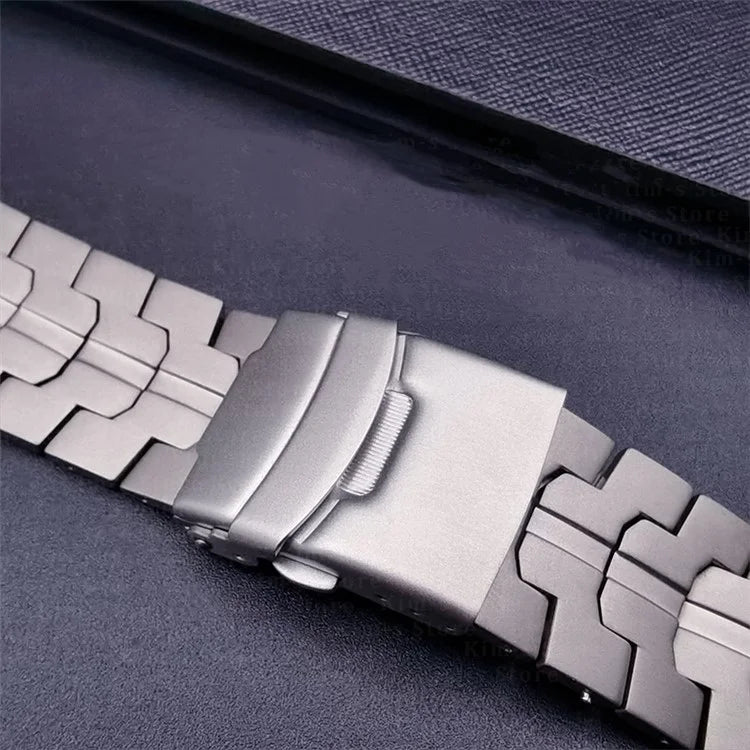 For Samsung Galaxy Watch Ultra 47mm Titanium Alloy Strap Replacement Watch Band with Safety Buckle