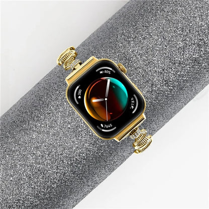 For Huawei Watch Fit 3 Rhinestone Decor Wave Shape Sliding Bracelet Watch Strap