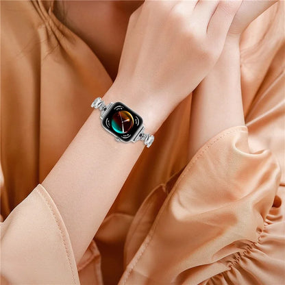 For Huawei Watch Fit 3 Rhinestone Decor Wave Shape Sliding Bracelet Watch Strap