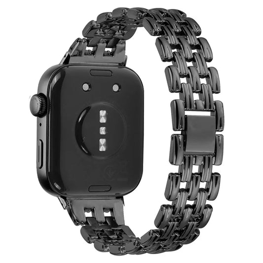 For Huawei Watch Fit 3 Hollow 5-Bead Watch Band Metal Wrist Strap Replacement