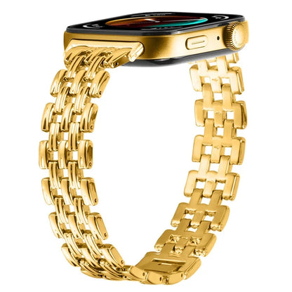 For Huawei Watch Fit 3 Hollow 5-Bead Watch Band Metal Wrist Strap Replacement