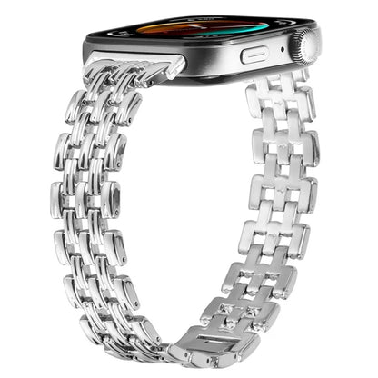 For Huawei Watch Fit 3 Hollow 5-Bead Watch Band Metal Wrist Strap Replacement
