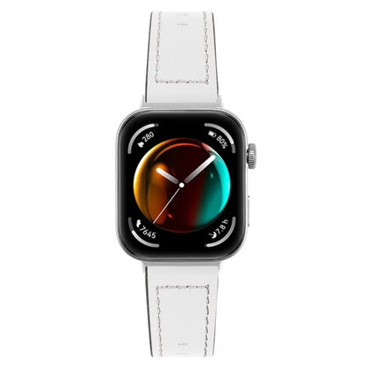 For Huawei Watch Fit 3 Watch Strap Stitching Lines Genuine Cow Leather Wrist Band
