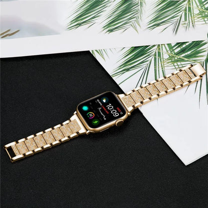 For Apple Watch Series 10 42mm / 9 8 7 41mm / SE (2023) SE (2022) SE 6 5 4 40mm / 3 2 1 38mm S Pattern Metal Strap