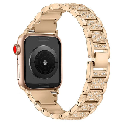 For Apple Watch Series 10 42mm / 9 8 7 41mm / SE (2023) SE (2022) SE 6 5 4 40mm / 3 2 1 38mm S Pattern Metal Strap