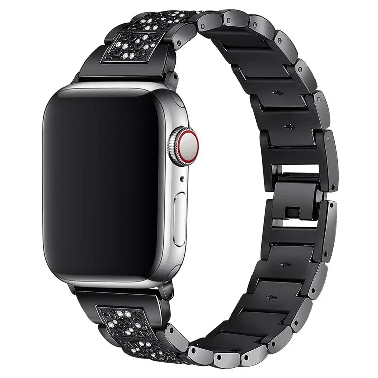For Apple Watch 10 46mm / Ultra 2 / Ultra 49mm / 9 8 7 45mm / SE (2023) SE (2022) SE 6 5 4 44mm / 3 2 1 42mm S Pattern Metal Strap