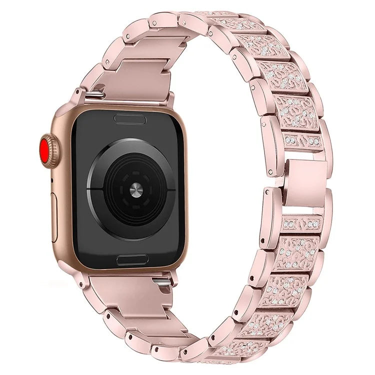 For Apple Watch 10 46mm / Ultra 2 / Ultra 49mm / 9 8 7 45mm / SE (2023) SE (2022) SE 6 5 4 44mm / 3 2 1 42mm S Pattern Metal Strap