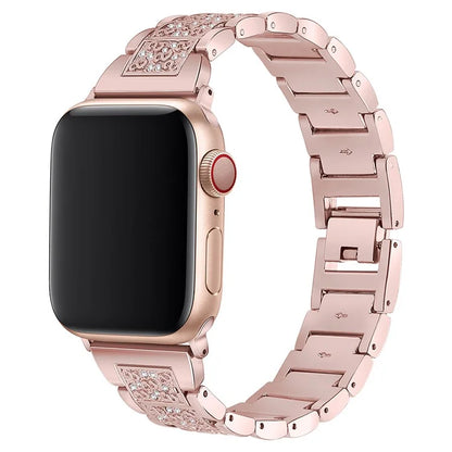 For Apple Watch 10 46mm / Ultra 2 / Ultra 49mm / 9 8 7 45mm / SE (2023) SE (2022) SE 6 5 4 44mm / 3 2 1 42mm S Pattern Metal Strap