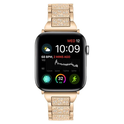 For Apple Watch 10 46mm / Ultra 2 / Ultra 49mm / 9 8 7 45mm / SE (2023) SE (2022) SE 6 5 4 44mm / 3 2 1 42mm S Pattern Metal Strap