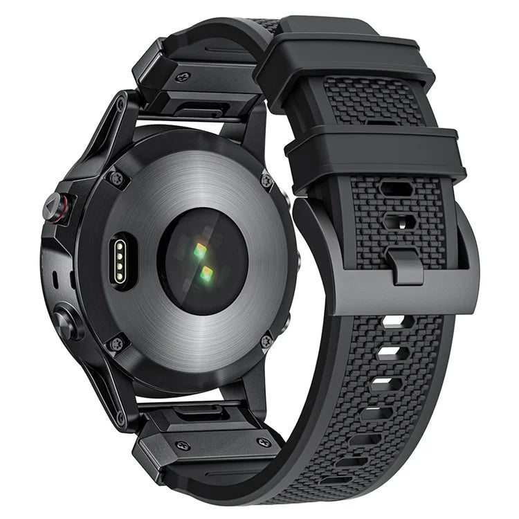 For Garmin Fenix 3 / 5 / 5X / 6X / 7X Soft Rubber Replacement Strap 26mm Universal Smart Watch Wrist Band