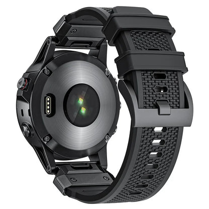 For Garmin Fenix 3 / 5 / 5X / 6X / 7X Soft Rubber Replacement Strap 26mm Universal Smart Watch Wrist Band