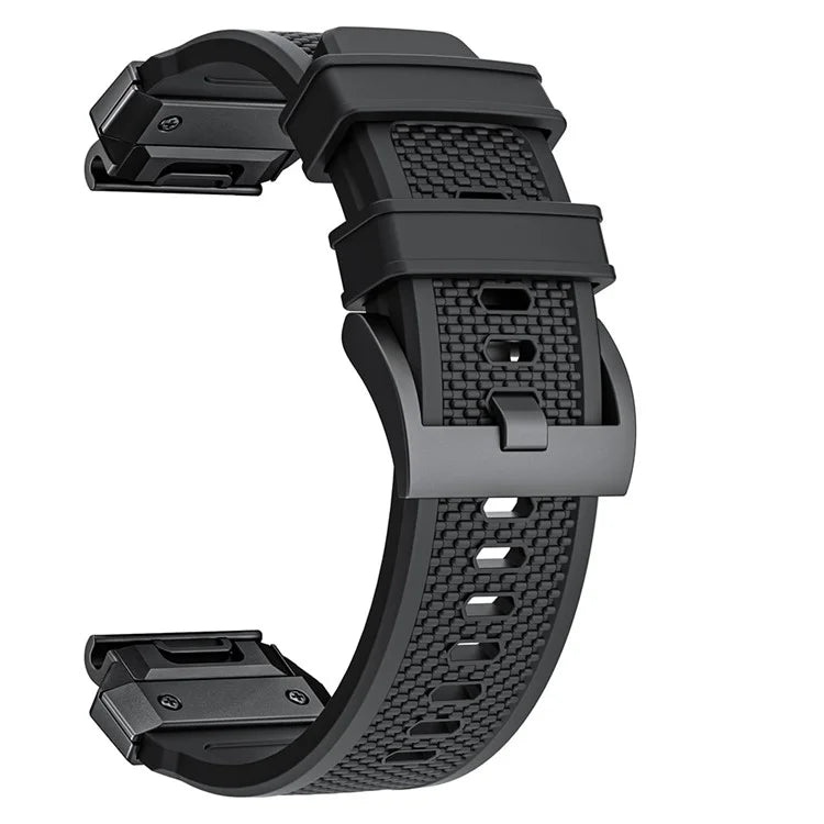 For Garmin Fenix 3 / 5 / 5X / 6X / 7X Soft Rubber Replacement Strap 26mm Universal Smart Watch Wrist Band