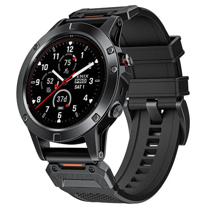 For Garmin Fenix 3 / 5 / 5X / 6X / 7X Soft Rubber Replacement Strap 26mm Universal Smart Watch Wrist Band